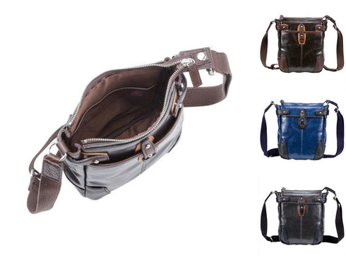 【豊岡鞄 木和田正昭商店 621215 ブルー】ORIGINAL BASIC 帆布PU×皮革ショルダーバッグ(S)